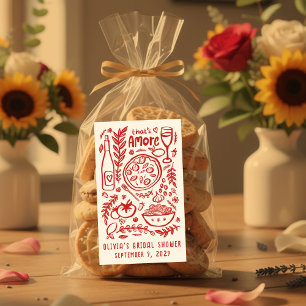 Sticker Rectangulaire C'est l'Amore Nourriture Italienne PERSONNALISÉ En