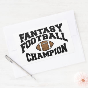 Sticker Rectangulaire Champion d'Imaginaire de football