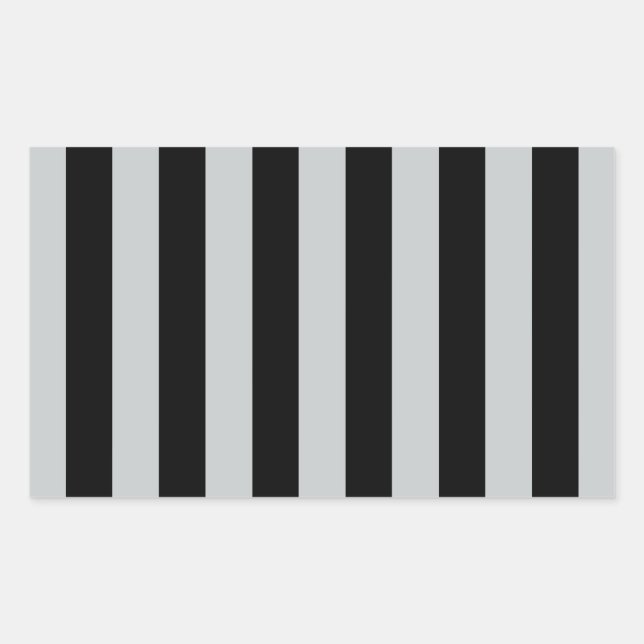 Sticker Rectangulaire Changer les bandes grises en n'importe quelle Pers (Devant)