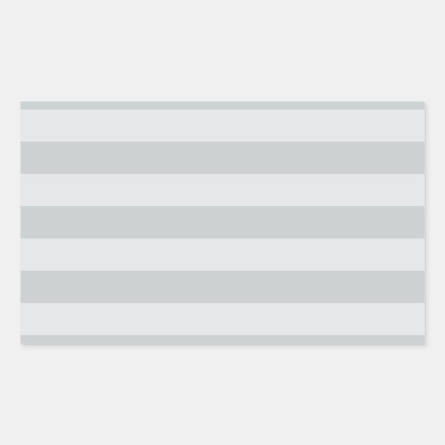 Sticker Rectangulaire Changer les bandes grises en n'importe quelle Pers (Devant)