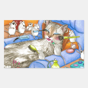 Sticker Rectangulaire Chat 388