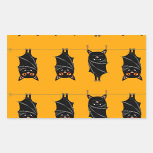 Sticker Rectangulaire chauve-souris endormies