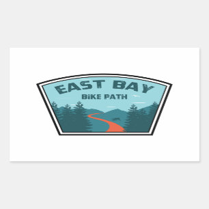 Sticker Rectangulaire Chemin cyclable East Bay