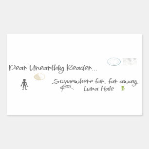 Sticker Rectangulaire Cher lecteur non mensuel