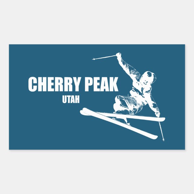 Sticker Rectangulaire Cherry Peak (Devant)