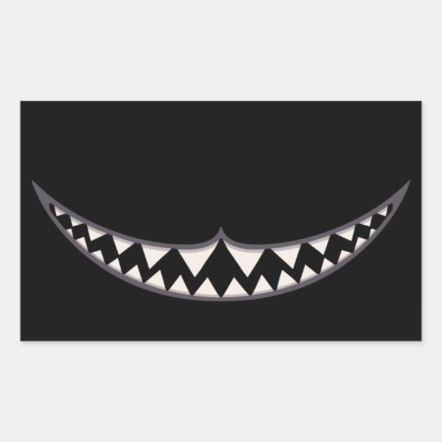 Sticker Rectangulaire Cheshire Grin III (Devant)