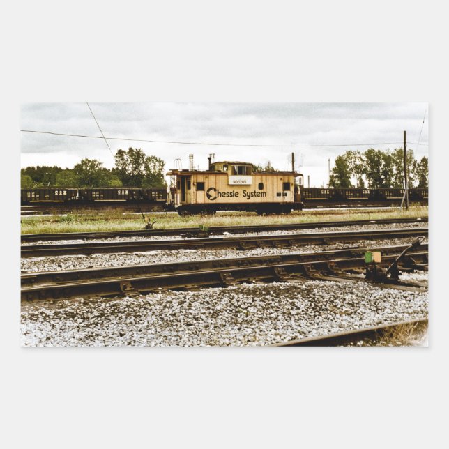 Sticker Rectangulaire Chessie System Caboose à Toledo, OH 1996 (Devant)