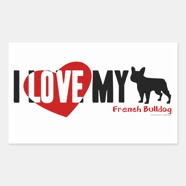 Sticker Rectangulaire Chiffre de taureau français (Devant)