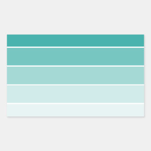 Sticker Rectangulaire Chip bleu turquoise