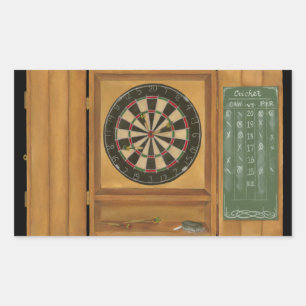 Sticker Rectangulaire Cible avec le marquage de cricket