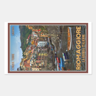 Sticker Rectangulaire Cinque Terre - Riomaggiore