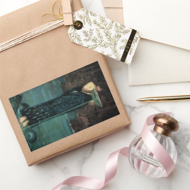 Sticker Rectangulaire Circe Invidiosa par John William Waterhouse (Cadeaux)