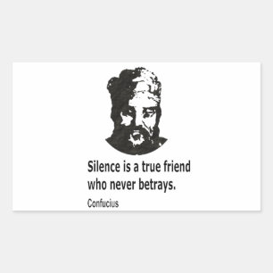 Sticker Rectangulaire Citation De Confucius