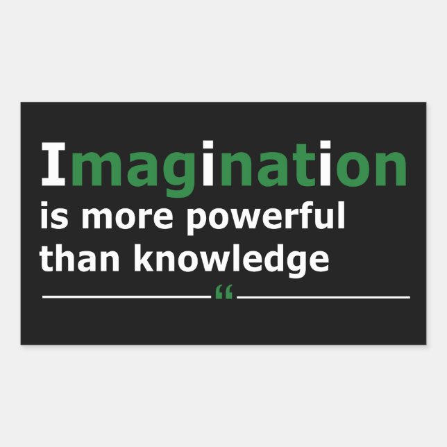 Sticker Rectangulaire Citation de vie motivante (Devant)
