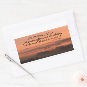 Sticker Rectangulaire Citation Inspirationnelle de Jean de La Fontaine "