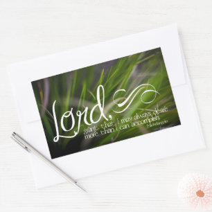 Sticker Rectangulaire Citation Inspirationnelle de Michel-Ange "Seigneur