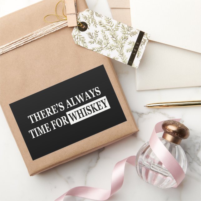 Sticker Rectangulaire Citations amusantes sur l'amoureux du whisky (Cadeaux)