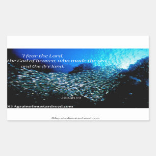 Sticker Rectangulaire Citations bibliques