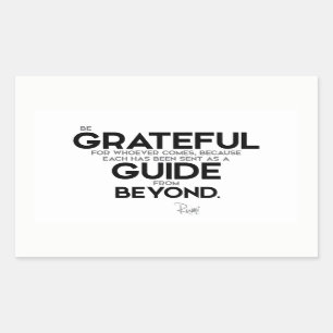 Sticker Rectangulaire CITATIONS : Rumi : Guide d'au-delà