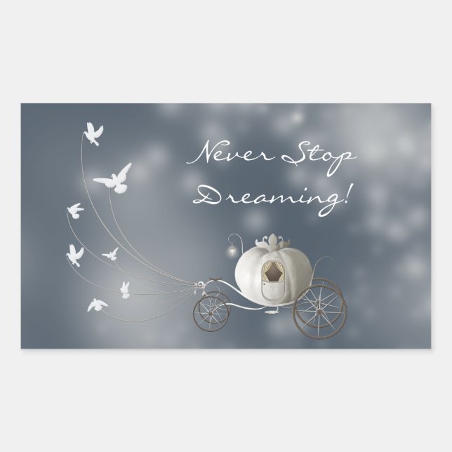 Sticker Rectangulaire Citrouille Cendrillon (Devant)