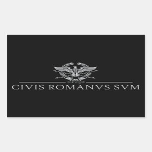 Sticker Rectangulaire Civis Romanus Sum (CIVIS ROMANVS SVM)