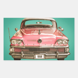 Sticker Rectangulaire Classic Buick 1958 Century Car