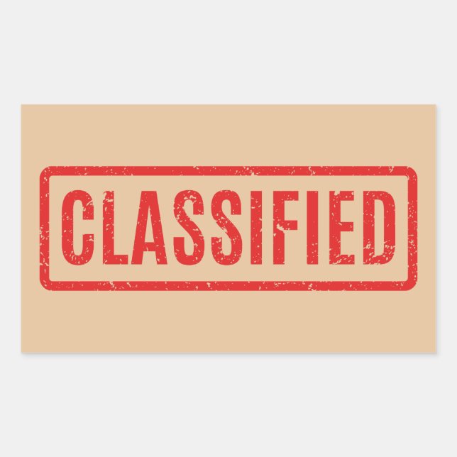 Sticker Rectangulaire Classifié Empilé (Devant)