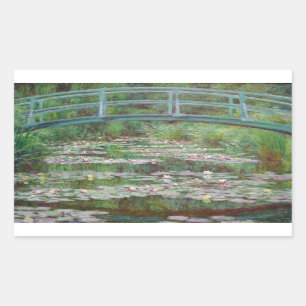 Sticker Rectangulaire Claude Monet - La passerelle japonaise