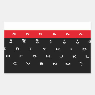 Sticker Rectangulaire Clés de clavier Micro BBC