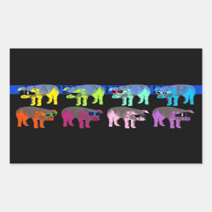 Sticker Rectangulaire Cochon Chinois Nouvel An 2019 Pop Rectangulaire S