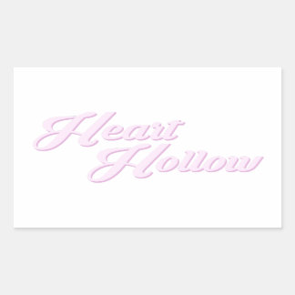Sticker Rectangulaire COEUR HOLLOW Plain Logo (Pack de Stickers)