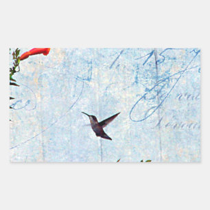Sticker Rectangulaire Colibri