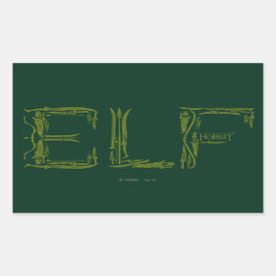 Sticker Rectangulaire Collage d'armes Elf