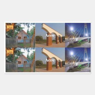 Sticker Rectangulaire Colle Acre Brésil tourisme
