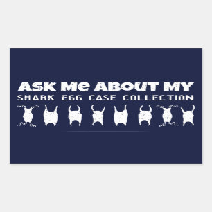 Sticker Rectangulaire Collecteur Coque d'oeufs de requin