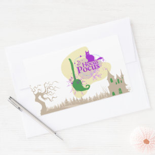 Sticker Rectangulaire Collection de timbres Halloween "Hocus Pocus"