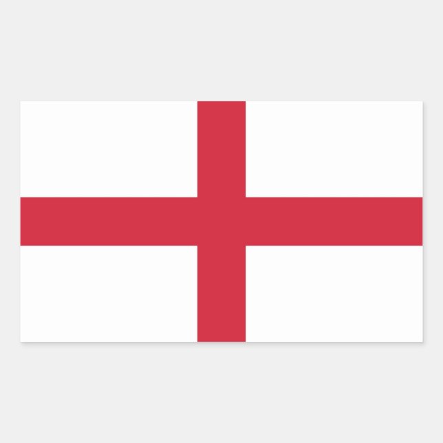 Sticker Rectangulaire Collier rectangle avec Drapeau d'Angleterre (Devant)