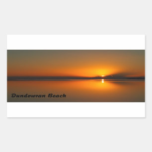 Sticker Rectangulaire Collier rectangulaire Dundowran Beach sunrise