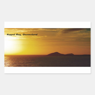 Sticker Rectangulaire Colonne de lever du soleil de la baie Keppel