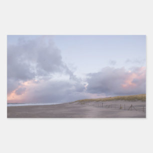 Sticker Rectangulaire Colonne photo de coucher de soleil sur la côte née