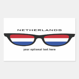 Sticker Rectangulaire Colonnes personnalisées de Dutch Shades