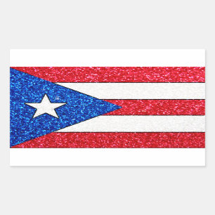 Sticker Rectangulaire Colonnes rectangle du drapeau de la parties scinti