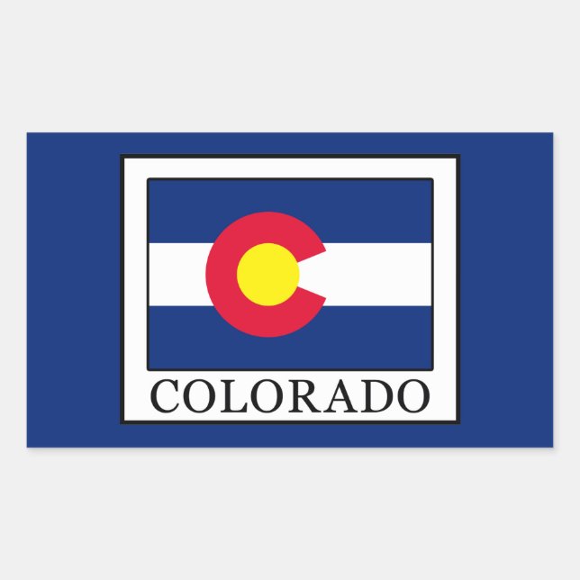 Sticker Rectangulaire Colorado (Devant)