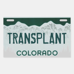 Sticker Rectangulaire Colorado greffer plaque d'immatriculation artistiq