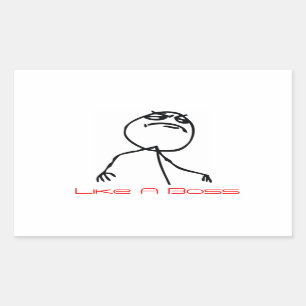 Sticker Rectangulaire Comme un patron