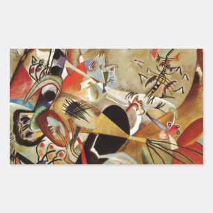 Sticker Rectangulaire Composition de Kandinsky