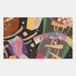 Sticker Rectangulaire Composition Kandinsky 10 Peinture Abstraite