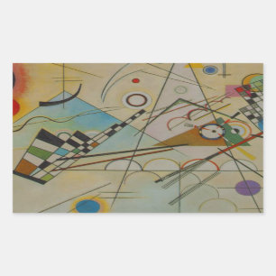 Sticker Rectangulaire Composition Kandinsky VIII