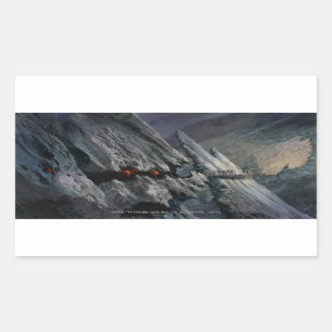 Sticker Rectangulaire Concept de ville de lutin - prisonniers de lutin