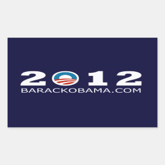 Sticker Rectangulaire Conception de la réélection de Barack Obama 2012